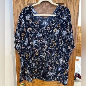 Democracy navy shirt